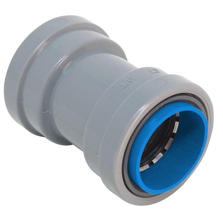 SOUTHWIRE SIMPush Conduit Coupling, 12 in PushIn, 141 in Dia, 232 in L, PVC 65083403